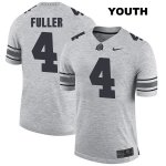 Youth NCAA Ohio State Buckeyes Jordan Fuller #4 College Stitched Authentic Nike Gray Football Jersey ZZ20Y82VL